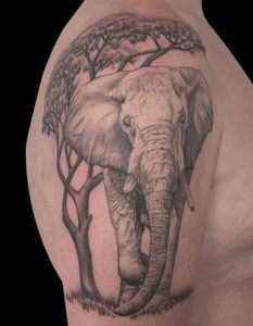 Mad Science Tattoo Den Haag Cameron Randall elephant