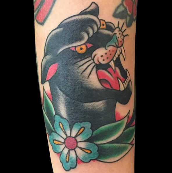 Cameron Randall panther traditional flower